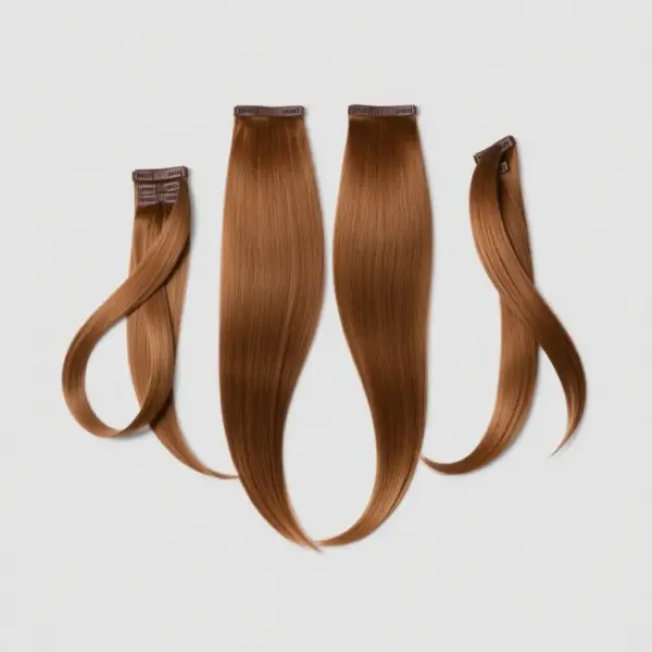 Silky Strands Clip-in Extensions - Chestnut Brown